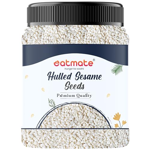 Image of Eatmate Premium White Sesame Seeds 1 Kg| Natural White Til Seeds | Rich in Nutrients & Protein | Fresh Indian Till for Cooking, Baking, Roasting & Healthy Snacking