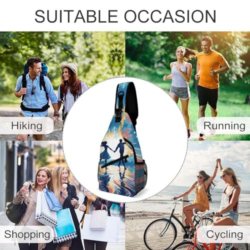 Bolso cruzado tipo sling para senderismo y uso casual miniatura 6