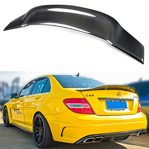 Cuztom Tuning RTS-RT-W204-CF Carbon Fiber Duckbill Highkick Trunk Spoiler Wing Compatible For 2008-2014 Mercedes Benz W204 C250 C300 C63 Amg C-Class 4 Door Sedan cover