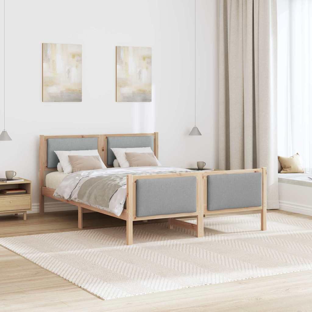lite drewno sosnowe zagłówek klasyczny 180x200 cm biały | Rama łóżka biała 180x200 cm lite drewno sosnowe z zagłówkiem listwy nośne na materac 6FT