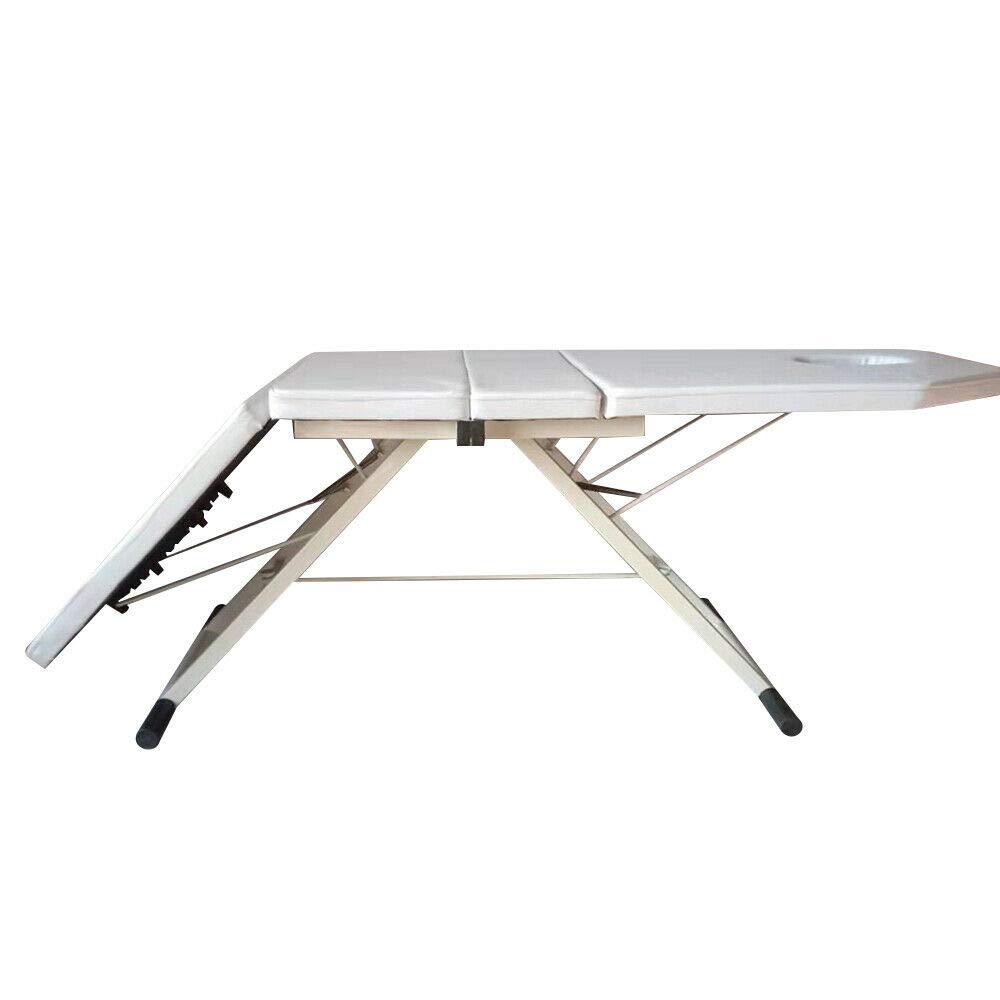 Mesa de masaje plegable portátil, mesa de masaje, cama de belleza, tatuaje profesional de belleza, spa, reiki, portátil, plegada, 3 secciones, hecha de espuma de célula fina