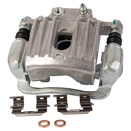 Image of TRQ Rear Brake Pad and Rotor Set Ceramic Solid Rotors Calipers Compatible with 2007-2008 Hyundai Entourage