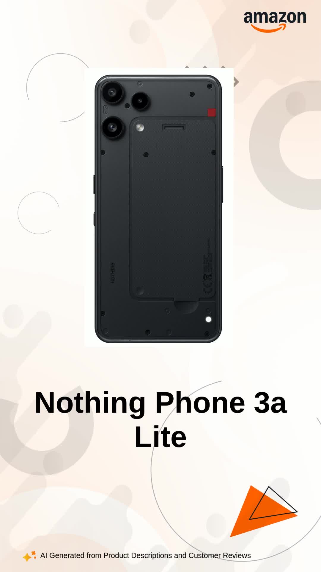 Nothing Phone (3a Lite) (Black, 128 GB) (8 GB RAM) : Amazon.in