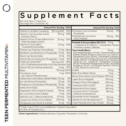 Codeage Teen Multivitamin Capsules