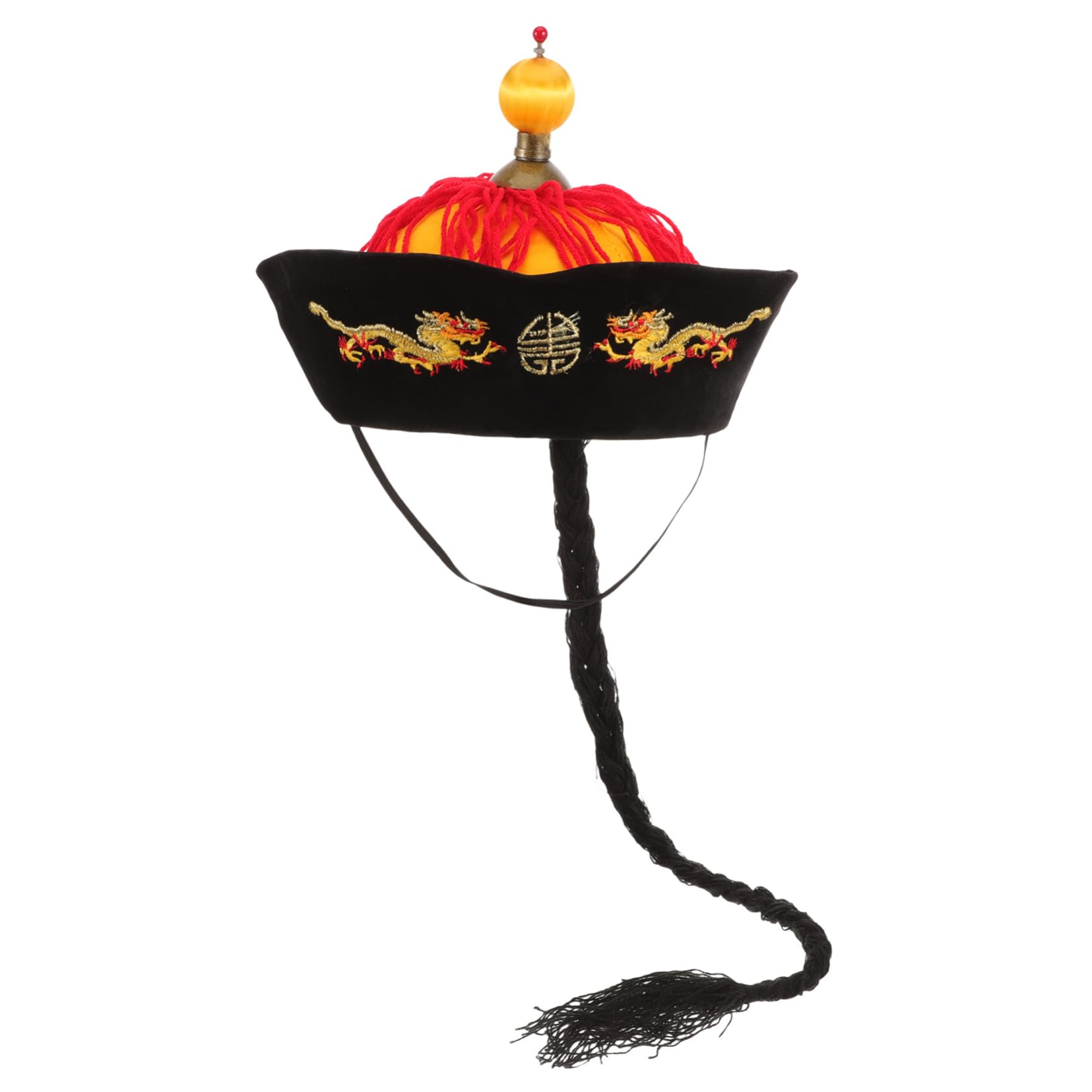 BESPORTBLE Emperor Hat Chinese Traditional Style Headgear Cosplay Accessory for Men