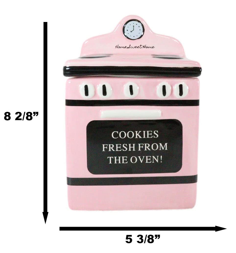Vintage Pink Oven Cookie Jar - Ceramic Kitchen Decor -7