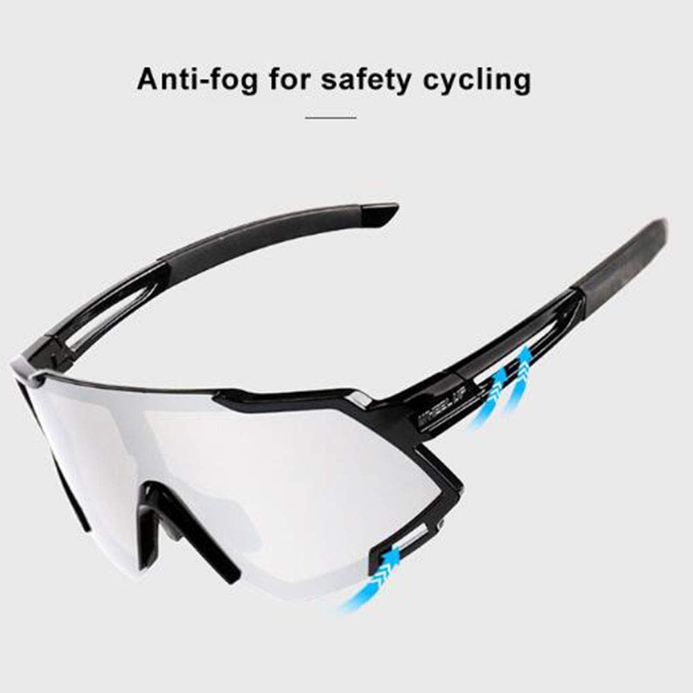 Okulary rowerowe z polaryzacyjną soczewką w pełni powlekaną / fotochromowe okulary przeciwsłoneczne UV400 do wyścigów wyścigowych, wyścigów, wędrówek, uprawiania sportu, okularów