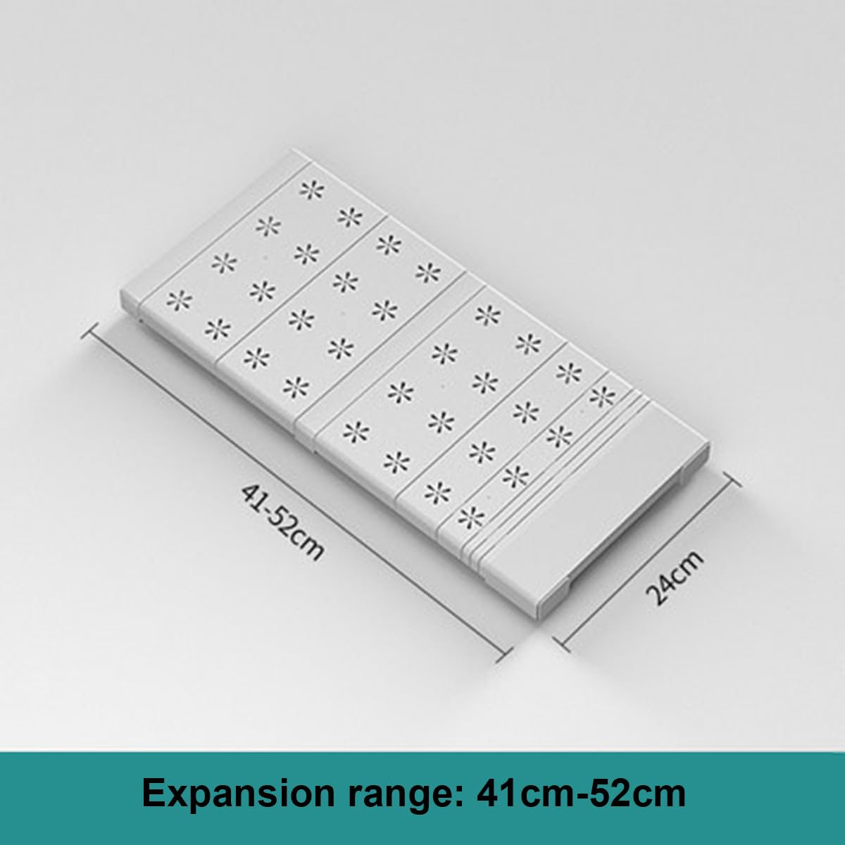 Estante de Armario Extensible, Estantería de Almacenamiento de Metal Organizador de Gabinete Telescópicos Separador DIY Divisor para Armario, Cocina, Baño, Refrigerador, Bricolaje