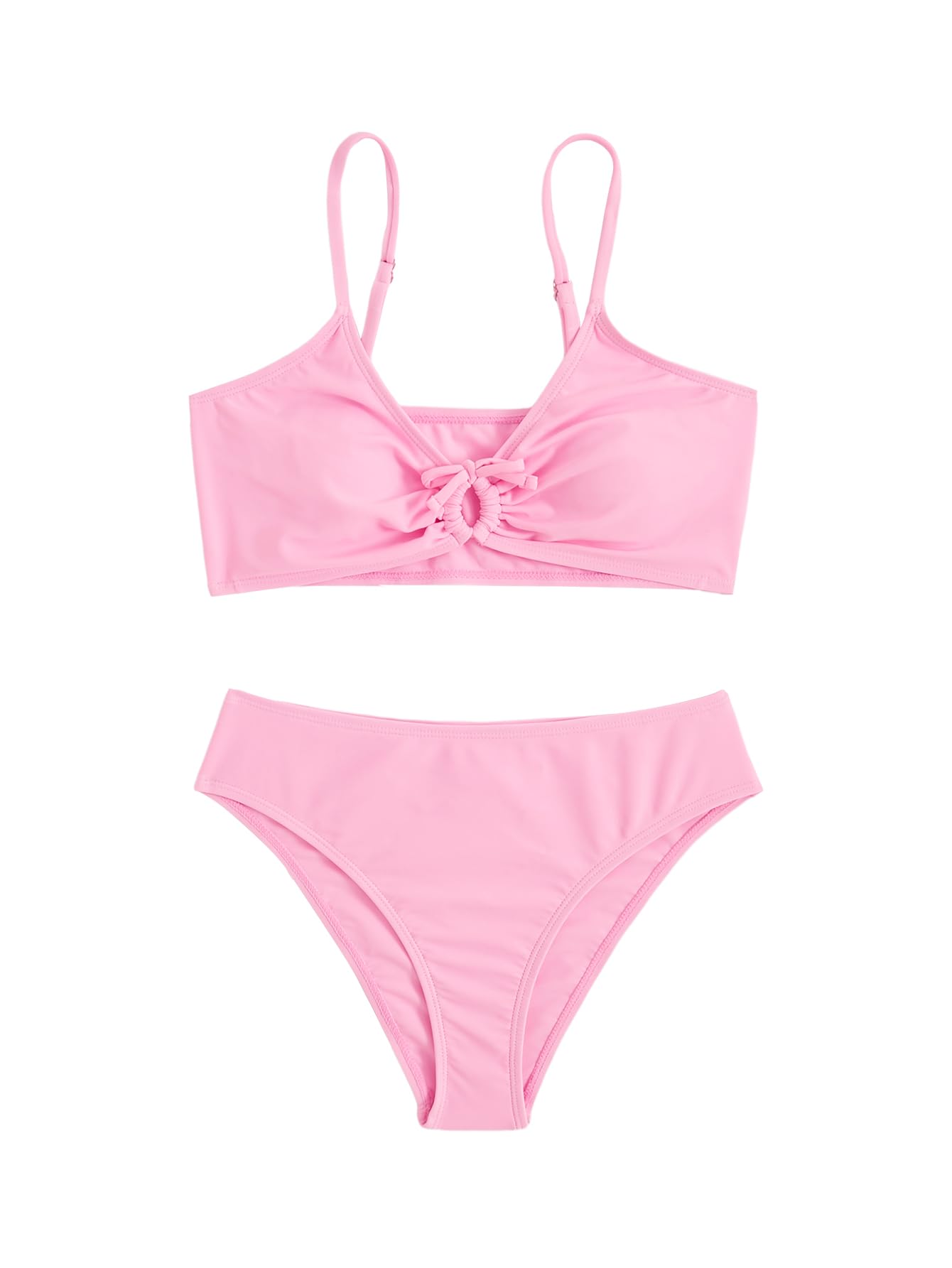 COZYEASE Girls' 2 Piece Ditsy Floral Print Triangle Bikini Swimsuit