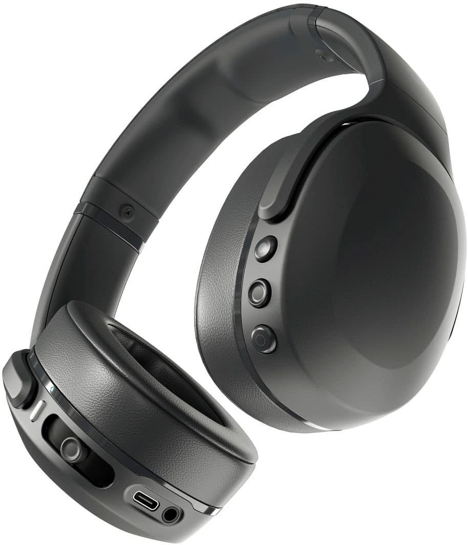 Skullcandy Wireless Over-Ear Crusher Evo Headphones Flat Black (Renewed)