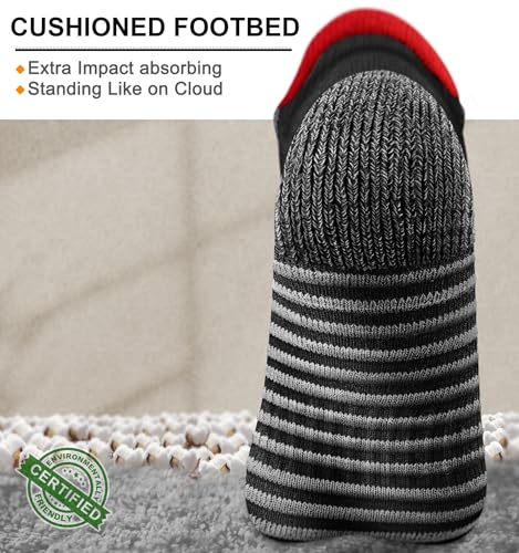 BULLIANT Women Ankle Socks, Active Running Socks No show Full Cushioned Footbed Arch Supportive3