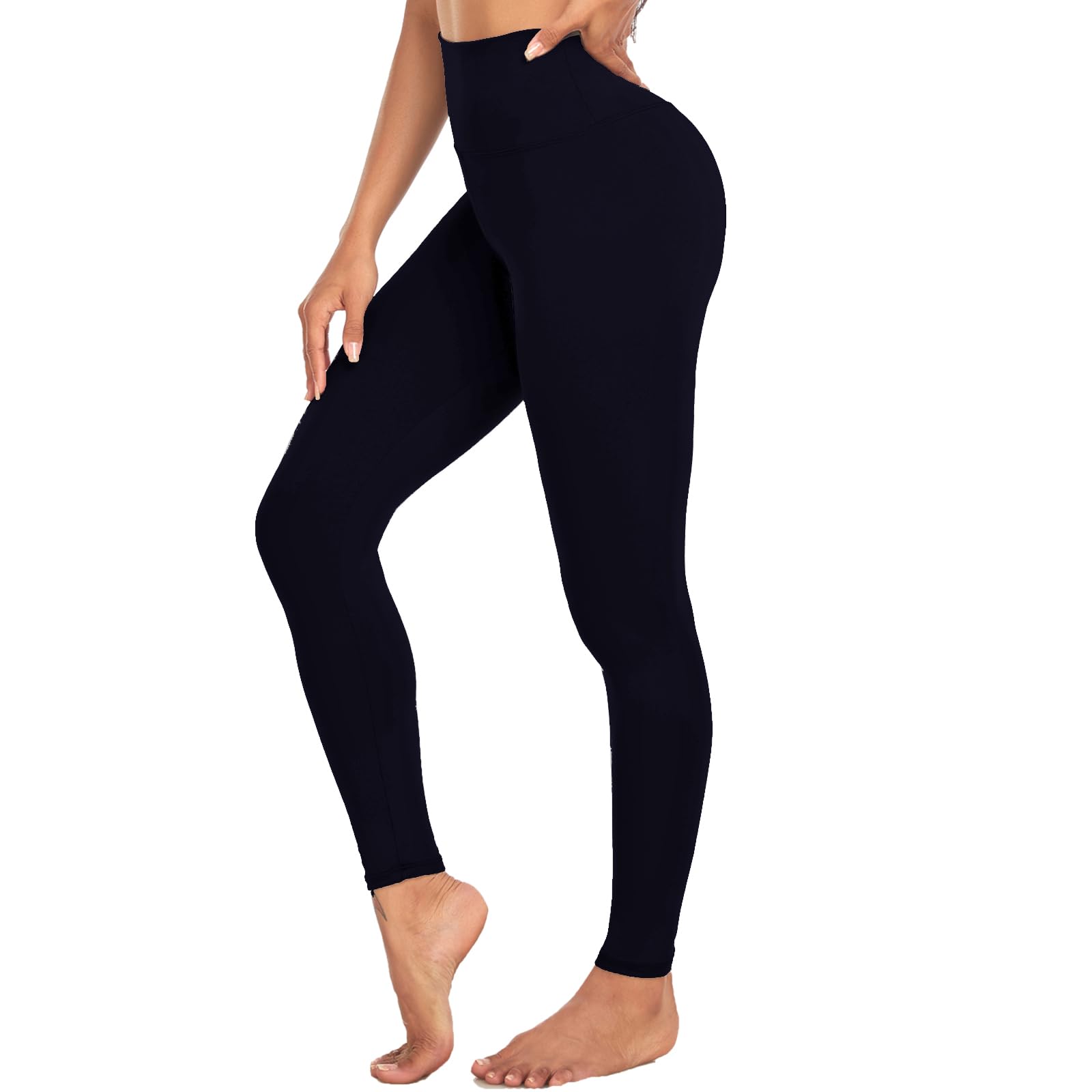 LIAZUOLeggings for Women - High Waisted Tummy Control Butt Lifting Soft No See Through Workout Yoga Pants Running Tights