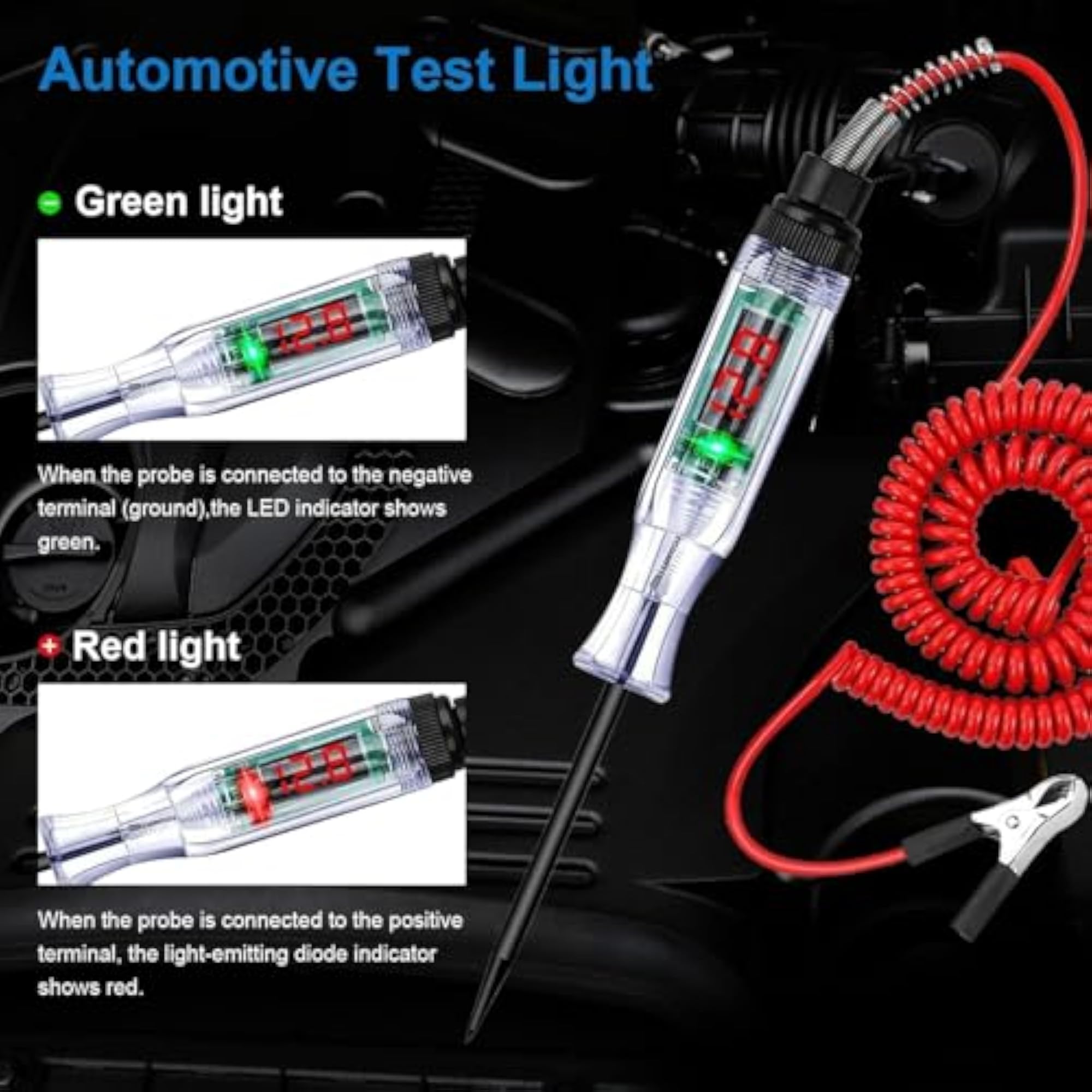 Upgraded Automotive Test Light Digital LED Circuit Tester