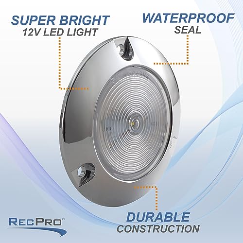 Lámpara LED redonda 2" Clear/Amber 2 pack miniatura 7