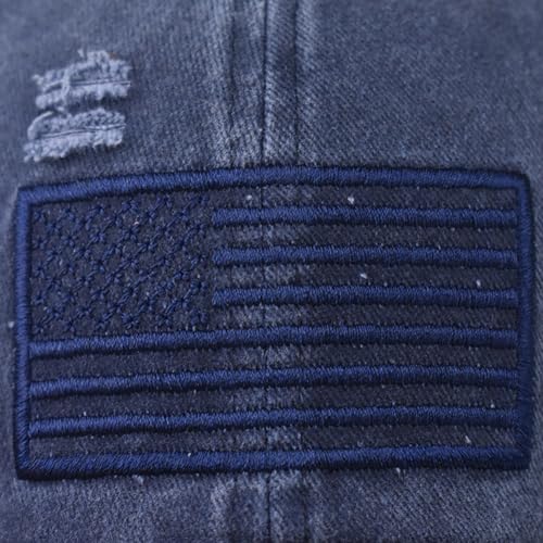 Gorra de béisbol con bandera americana para mujer ajustable miniatura 5