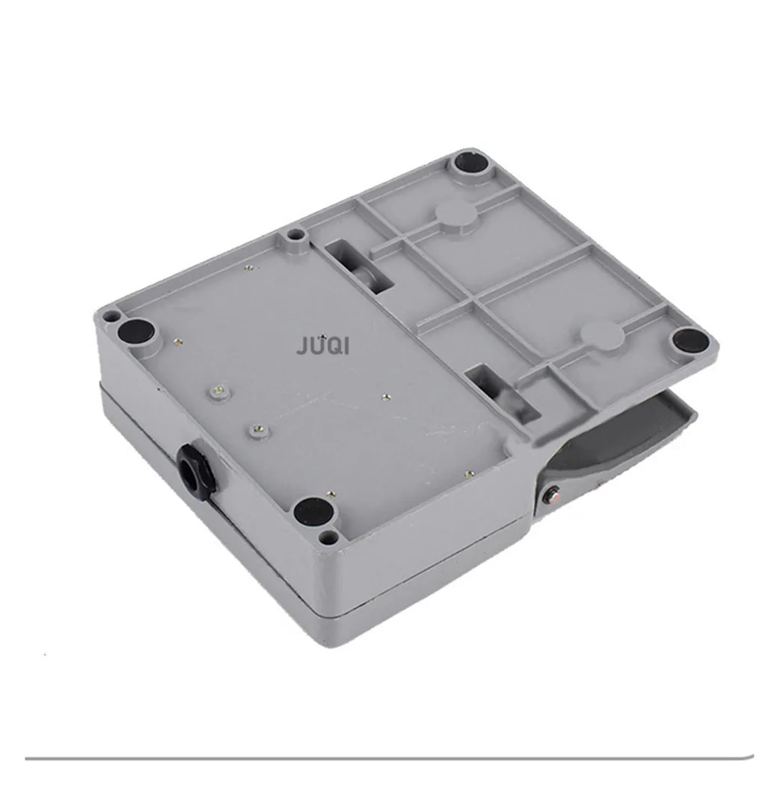 YDT1-16 interruptor de pedal doble gris con carcasa aluminio 380V 6A