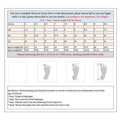 rismart Women's Walking Seankers Suede Leather Wedge Heel Slip on Trainers Shoes4