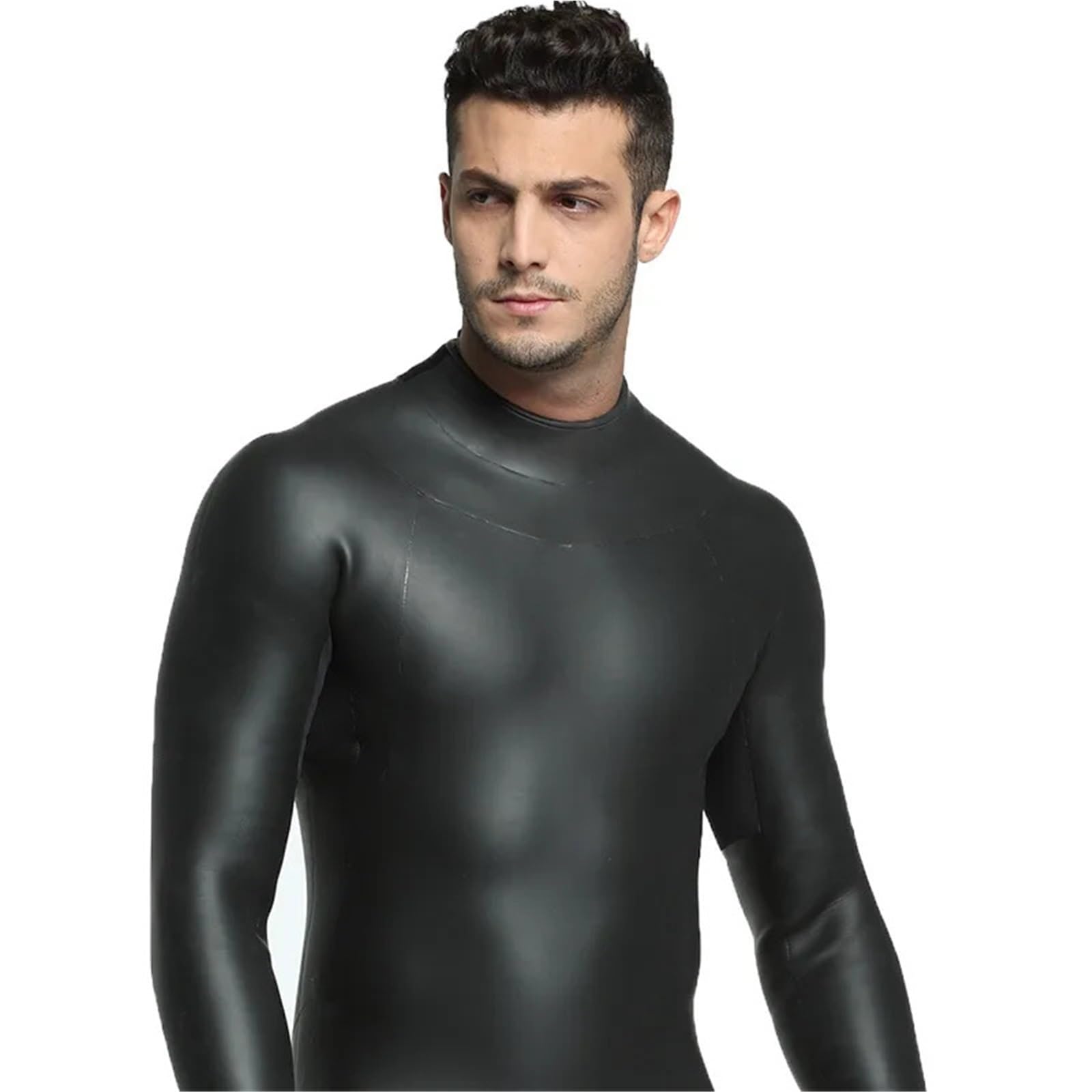 Traje de neopreno elástico de 3 mm para hombre y mujer, para buceo, para mantener el calor, traje de natación con celdas abiertas, una sola pieza para buceo, natación, surf