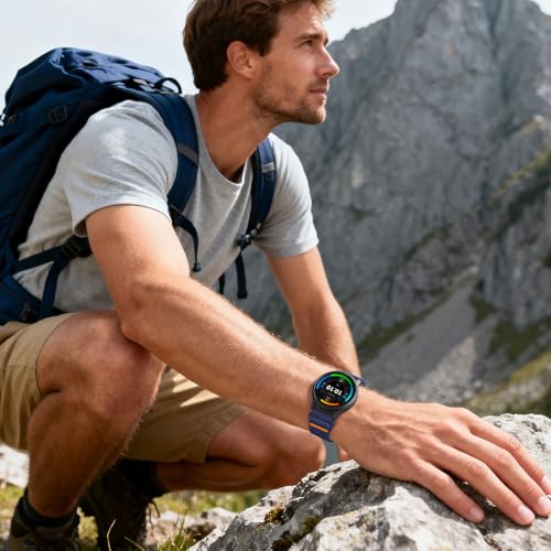 Correa nylon elástica 22mm compatible Garmin Vivoactive 4 miniatura 6