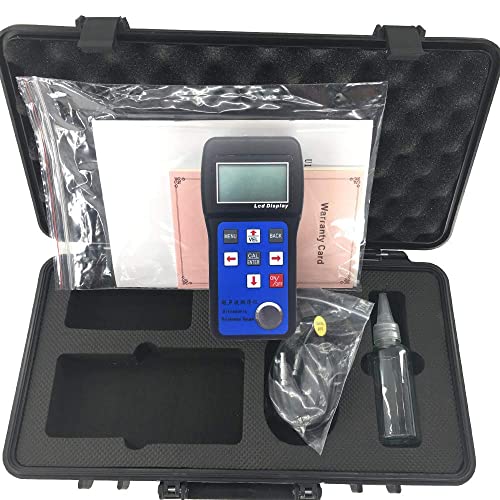 Medidor de espesor ultrasónico con instrumento de medición de ancho metálico 1.0~230mm (Acero) Velocidad de sonido 1000 a 9999 m/s miniatura 1