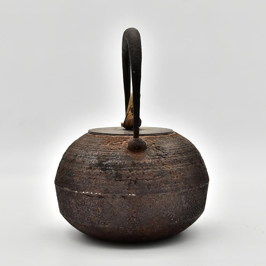 時代年代物 龍文堂 平丸型 鉄瓶 銅蓋 南部鉄器 湯沸かし 煎茶道具 Amazon | 時代年代物 龍文堂 平丸型 鉄瓶 銅蓋 南部鉄器