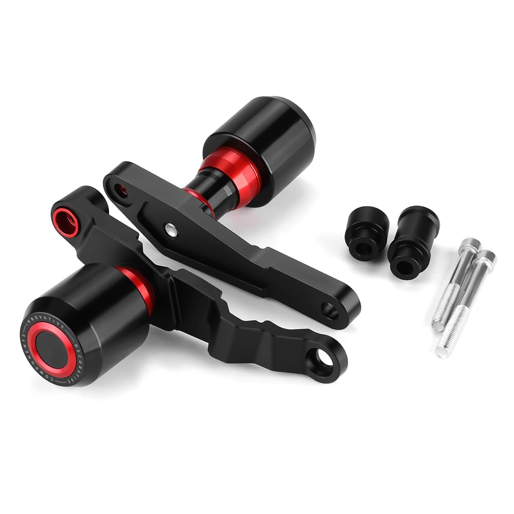 Modeer Motorrad Sturzpads Kompatibel mit H.onda CB650R / E-Clutch 2024 2025 | CBR650R / E-Clutch 2024 2025 Antikollision Rahmen Slider Sturzschutz Crashpads zubehör (rot)