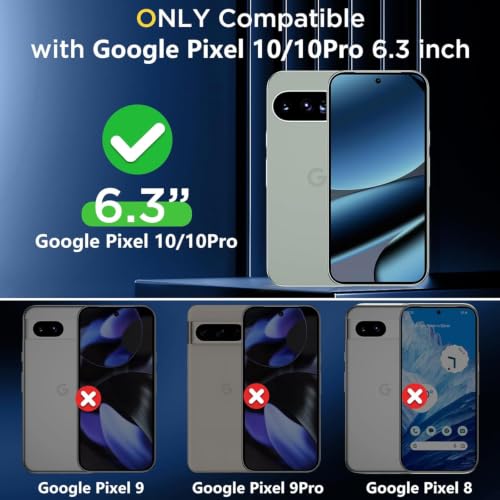 Image of JGD PRODUCTS Magnetic Case for Google Pixel 10 5G Compatible with MagSafe, Shockproof Phone Bumper Cover, Anti-Scratch Clear Back (Clear)