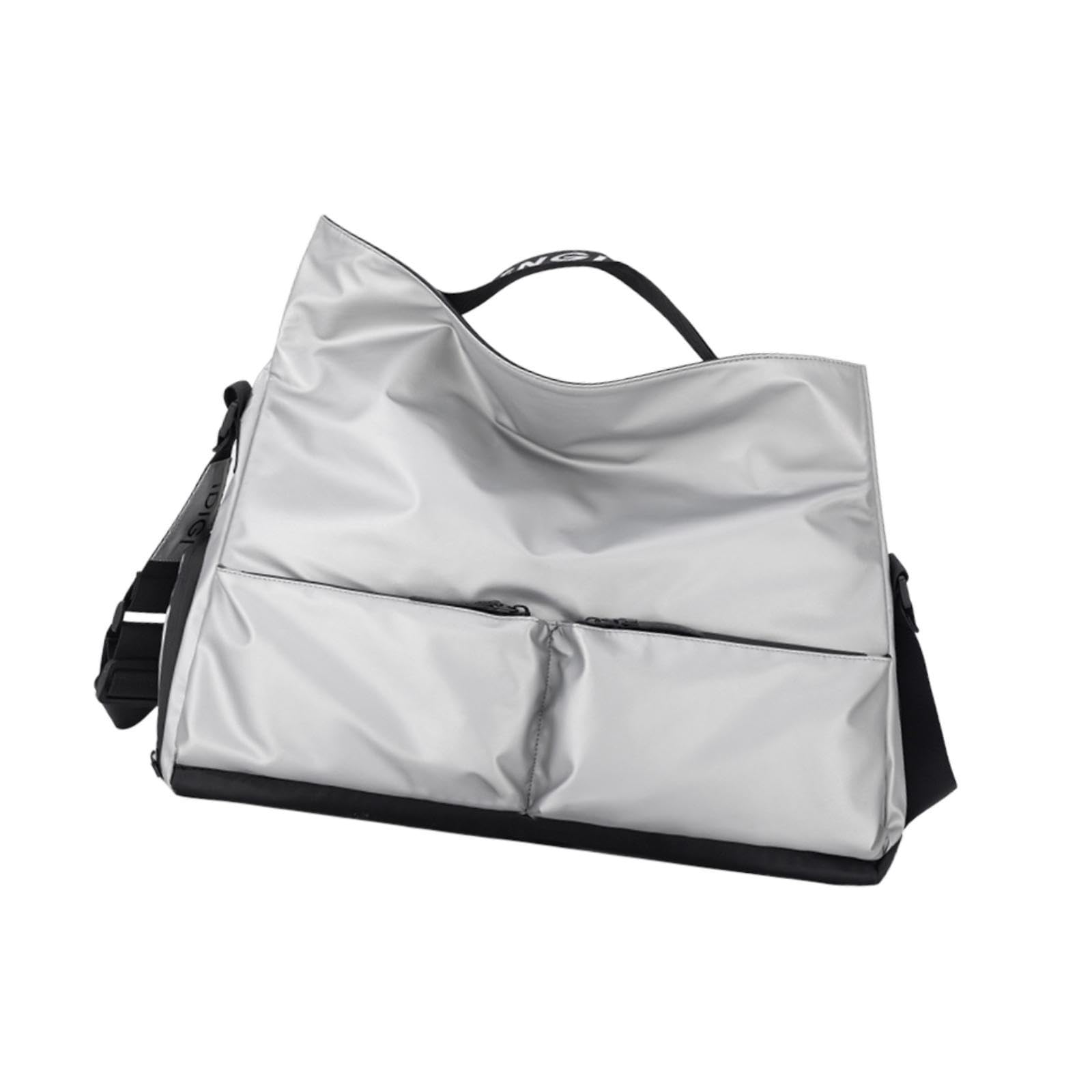Gym Bag Water Resistant Lightweight Crossbody Bag for Workout Outdoor Travel Silver-image-32