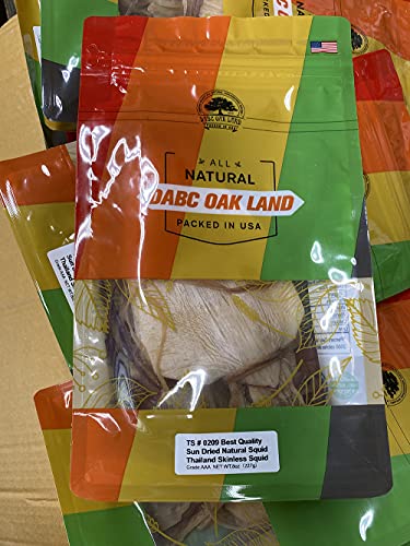 Dol Thai Peeled Dried Squid (Large 8Oz/Bag) #TOP22