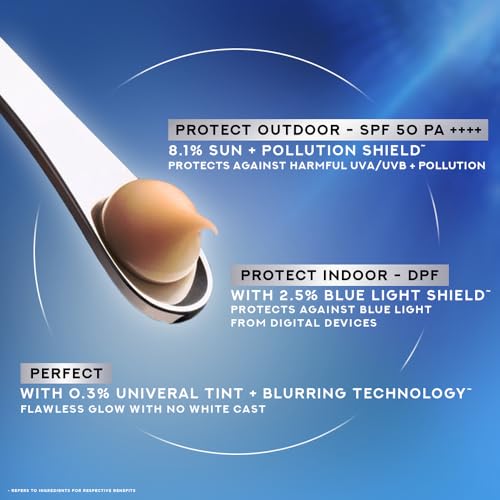 Image of POND'S Anti-Blue Light UV Miracle | Tinted SPF 50 PA ++++ & DPF - Digital Protection Factor| Ultimate Skin Protection, 50g