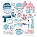 Kristin Paradise 25Pcs Winter Wonderland Photo Booth Props with Stick, Snow Theme Selfie Props, Snowflake Christmas Birthday Party Supplies, Snowman Photography Backdrop Decorations, Baby Shower
