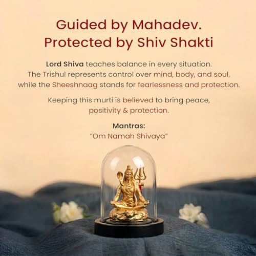 Image of Astrotalk Shiv Shakti Murti | Divine Mahadev Idol for Peace, Prosperity & Blessings | Shiva Idol for Car Dashboard | Spiritual Home Decor for Living Room & Office | Good Luck Gift for Man & Woman