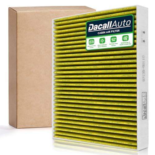 Dacall Activated Carbon Cabin Air Filter for Toyota Tundra (2022-2024), Sequoia (2023), Lexus LS500 LS500H (2018-2023), Toyota Mirai (2021-2023), Replace 8713950110 PC99474C