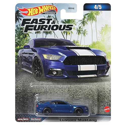 Hot Wheels Fast and Furious Die Cast Car Model Custom Mustang Scale 1:64 6cm