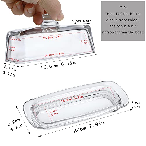 Qfkris MODEL 1 8'' Art Glass Butter Dish thumb #1