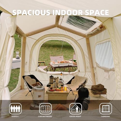Carpa Inflable SUV 9.8 x 8.2FT para Camping 4-8 Personas miniatura 3