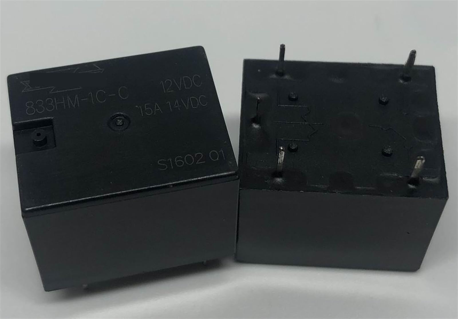 Relais KmoNo 833HM-1C-C 12VDC T73-1C-12V-15A à 5 broches pour circuit électronique