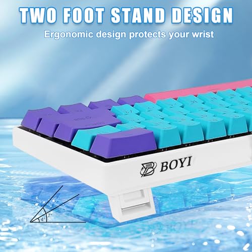 Teclado Mecánico BOYI 61 Mini RGB Conectividad USB-C miniatura 3