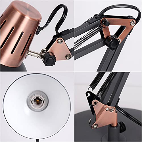 FIRVRE-Lampada-da-Scrivania-con-Braccio-Oscillante-in-Metallo-Lampada-da-Tavolo-Architetto-Regolabile-con-Morsetto-Lampada-da-Lavoro-Alta-con-Interruttore-ONOFF-per-Casa-Ufficio-Nero