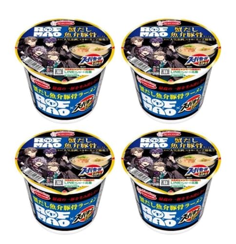 【4個セット】ろ ふ ま お スーパー カップ1.5倍 貝だし味噌ラーメン