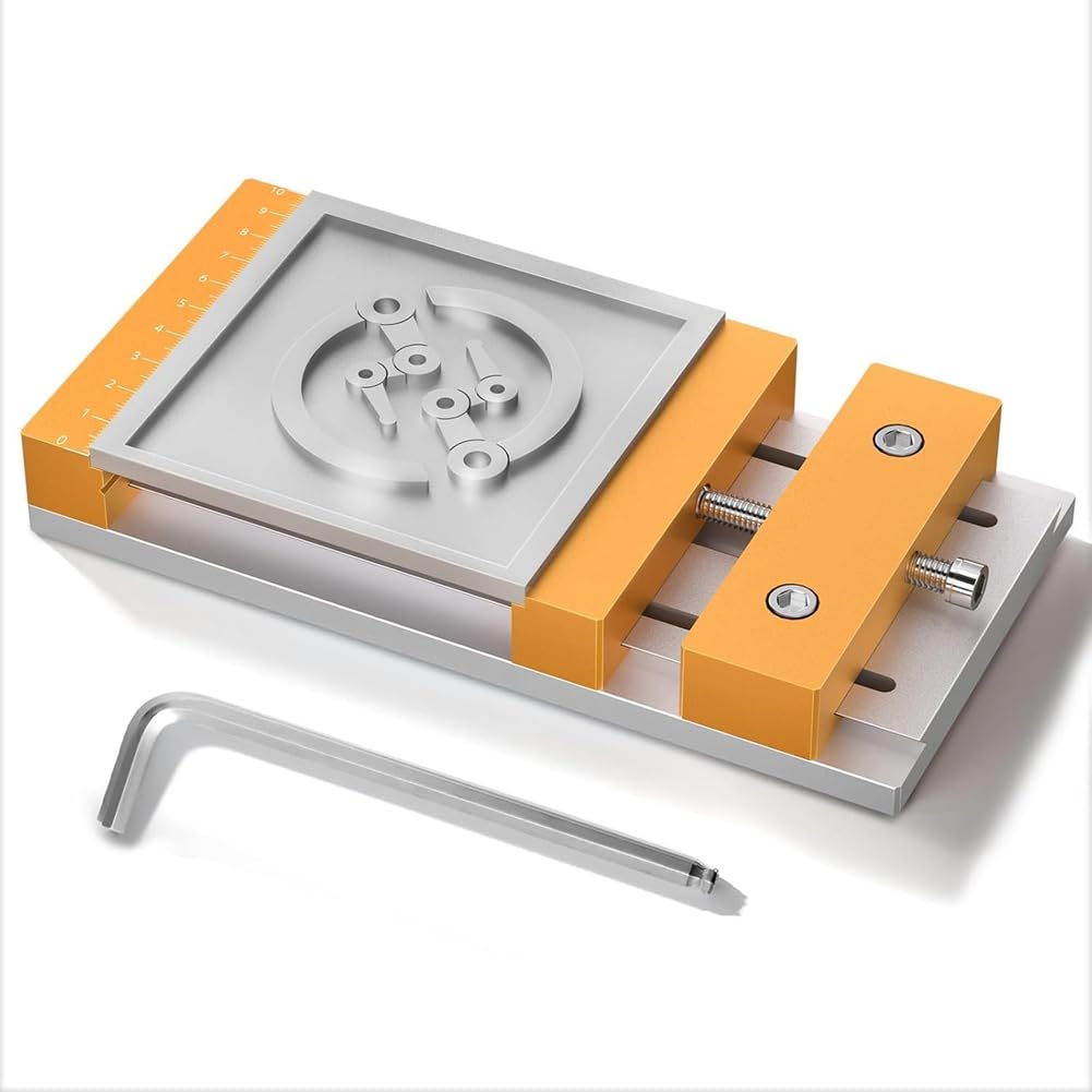 Do frezarek CNC biurkowych – stół roboczy imadła CNC – 20 x 10 cm (7,87 x 3,94), zakres mocowania 136 mm, do projektów obróbki drewna