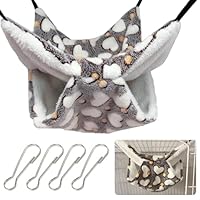 LINGJIA Hamster Zubehör, Meerschweinchen Zubehoer, Meerschweinchen Spielzeug, Frettchen Hängematte, Kaninchen Chinchilla Hängematte, Plüsch Hängematte für Eichhörnchen, Chinchillas, Kaninchen