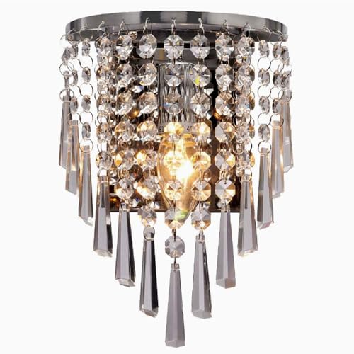 Luminaires muraux avec Abat-Jour en Cristal pour une chambre cosy