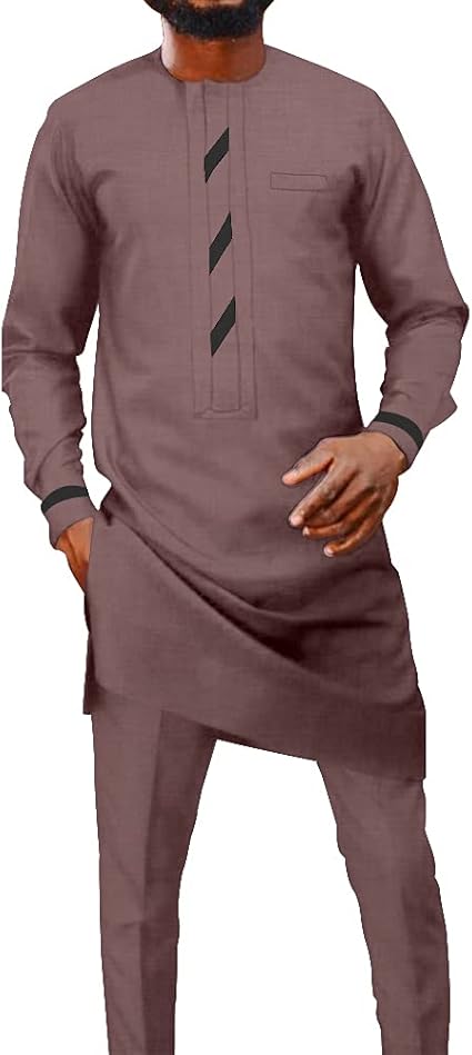 Traje Arabe Ankara Conjunto De Ropa Africana De Moda Para Hombre
