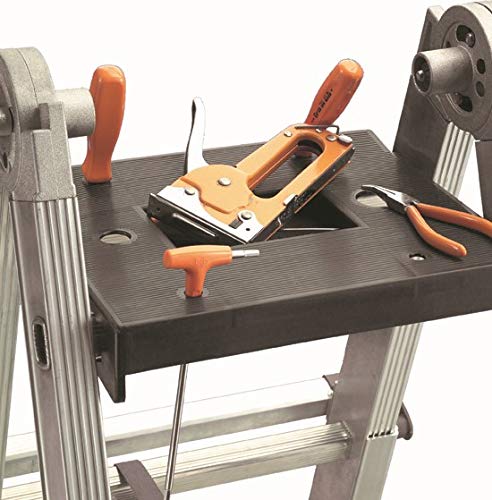 Svelt Scala Telescopica Professionale 9+9 gradini in Alluminio, Multiposizione, con Base Allargata, Scalissima