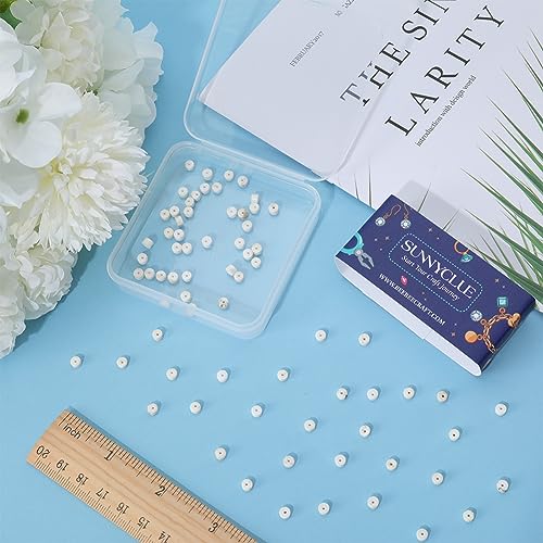 SUNNYCLUE 1 Box 167pcs Flat Stone Beads Disc Stone Beads 4mm Magnesite Beaded Heishi Stones Bead Healing Energy Gemstones Gem Stones Bead Gemstones Spacers for jewellery Making DIY Earrings Bracelet - Image 3