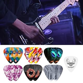 SHUIYUE MX0299D 13pcs médiators de Guitare celluloïd 0,71 mm médiators colorés avec Accessoire d’instrument de Musique… - Les Beatles, Paul McCartney, John Lennon, RIngo Starr, George Harrison SHUIYUE MX0299D 13pcs médiators de Guitare celluloïd 0,71 mm médiators colorés avec Accessoire d'instrument de Musique… – Image 2