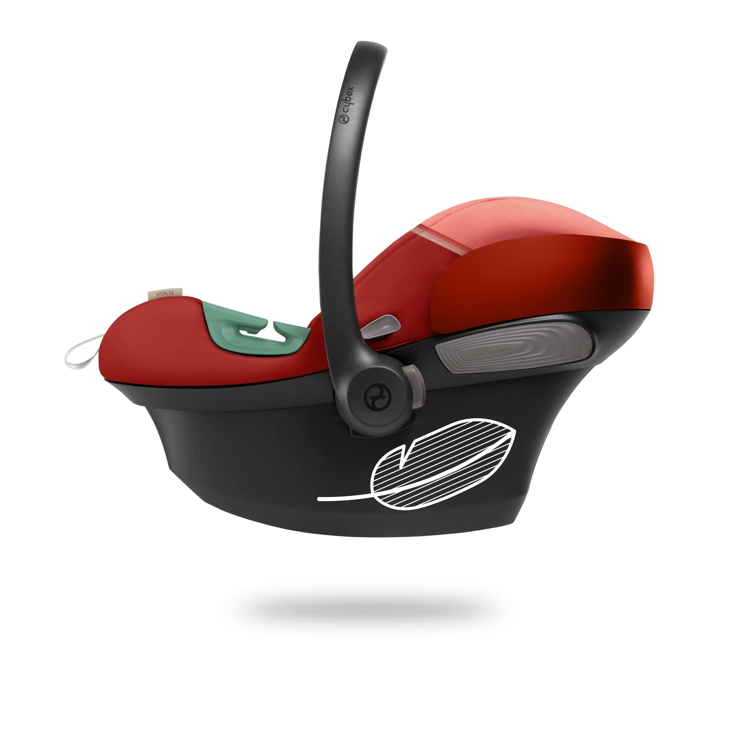 CYBEX Gold fotelik samochodowy dla dzieci Aton S2 i-Size, Od urodzenia do ok. 24 miesięcy, Maks. 13 kg, Z wkładką dla noworodka, Kompatybilny z SensorSafe, Hibiscus Red