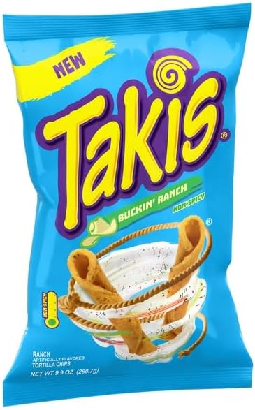 Barcel, Non-Spicy Takis Tortilla Chips Buckin' Ranch , 9.9 Ounce