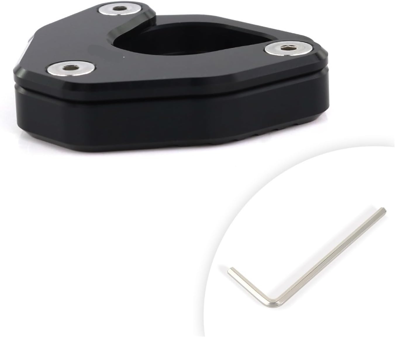 Motorcycle Stand Enlarger Pate Pad Kickstand Foot Enlarger Extension Kickstand Side Compatible With CBR600RR 2007-2023 2024